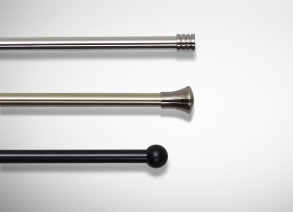 Bilde av Gardinstenger i metall,  Lux Ø19 mm