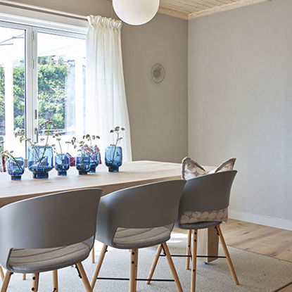 Gardinhøyde med viftefold