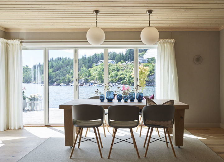 Gardinhøyde med viftefold