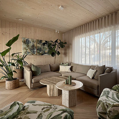 Gardinhøyde med wavefold