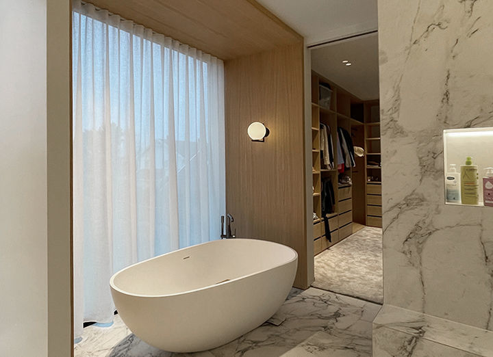 Gardinhøyde med wavefold