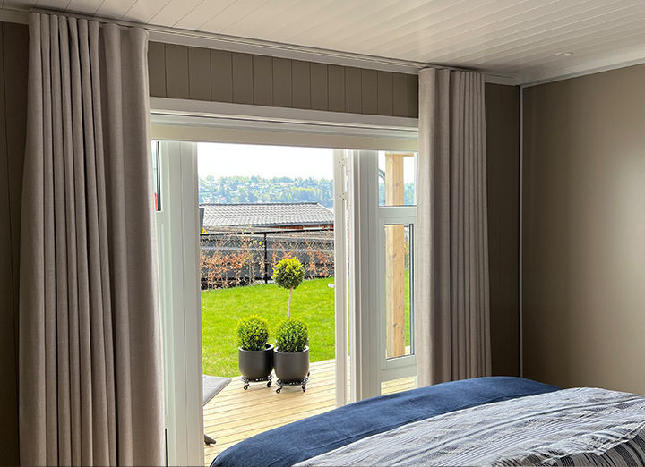 Gardinhøyde med wavefold