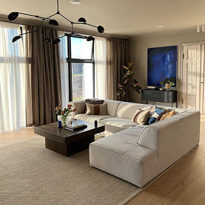 Gardinhøyde med wavefold