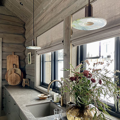 Liftgardin, hard fold med spiler - kjedetrekk