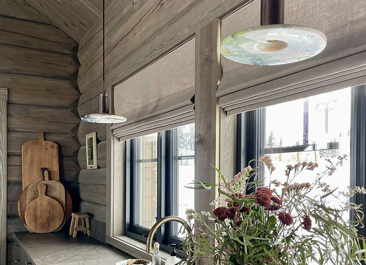 Liftgardin, hard fold med spiler - kjedetrekk