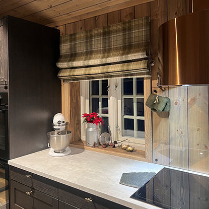 Liftgardin, hard fold med spiler - kjedetrekk