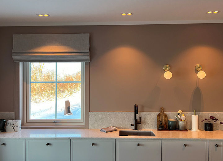 Liftgardin, hard fold med spiler - kjedetrekk