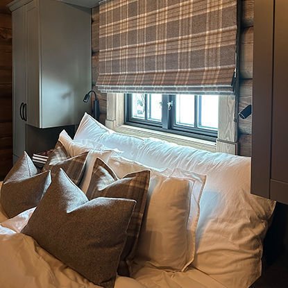 Liftgardin, hard fold med spiler - snortrekk